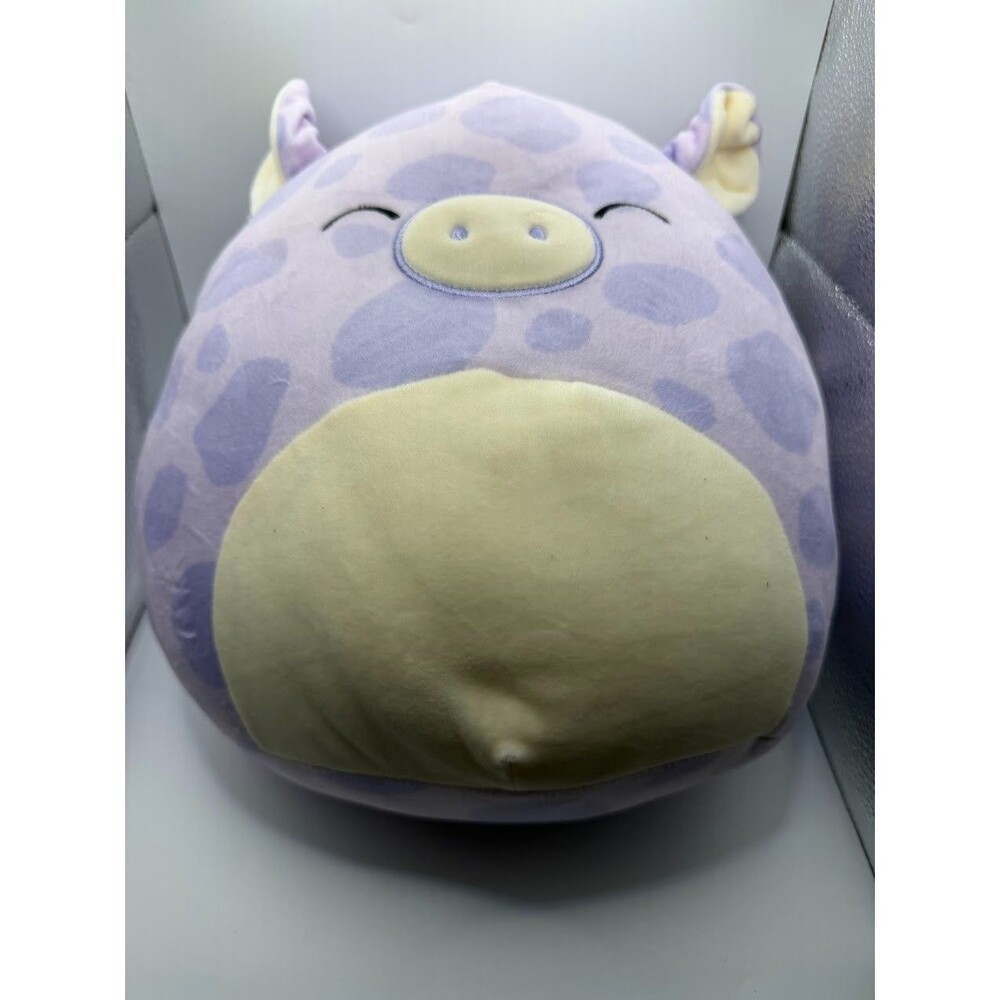 Squishmallows Pammy Purple Spotted Pig 11" Easter Plush Kellytoy With Hang Tag